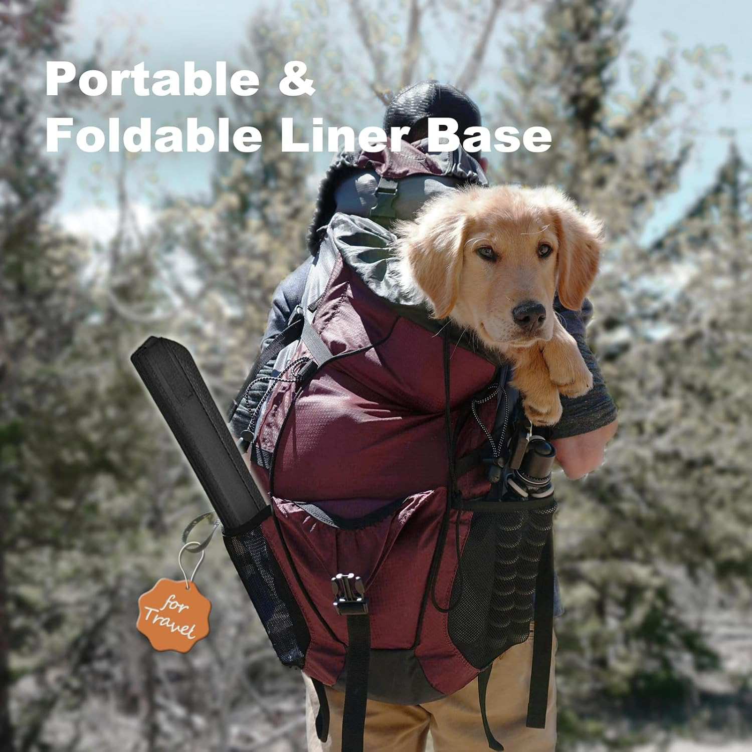 Large Portable Dog Pee Pads Holder for Travel, Puppy Pad Holder Foldable Liner B