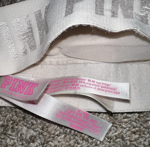 PINK Victoria’s Secret Lace Halter Neck Size Medium - Picture 9 of 10