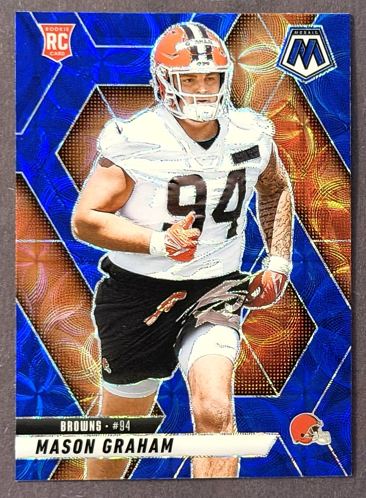 Mason Graham BLUE SCOPE RC #311 2025 Panini Mosaic Browns