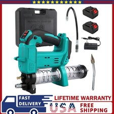Powered Cordless Grease Gun 10000 PSI Battery New 500ML 40"Hose 10,000 PSI US