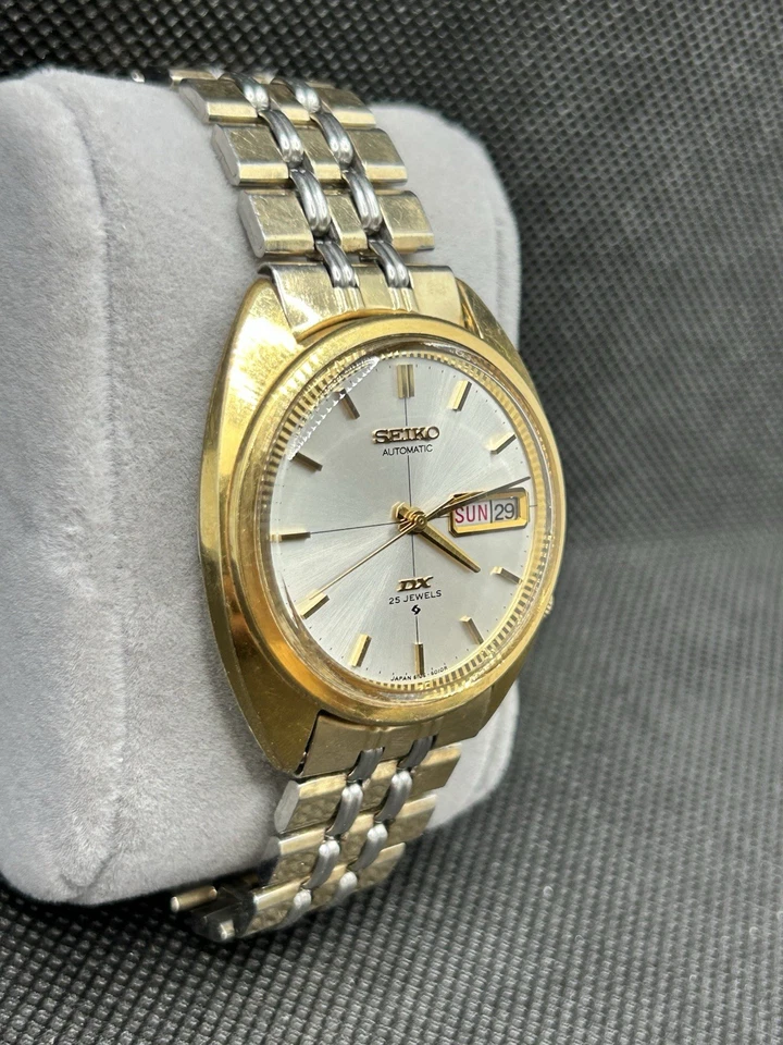 Seiko DX 6106-6005 Automatic 25 Jewels Gold Tone Watch Japan 1960s – Runs Well - Image 2 of 4