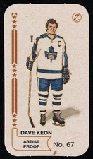 DAVE KEON -Rare LEGENDS RESERVE #67 SPOT THE WINNER Hockey Trading Card