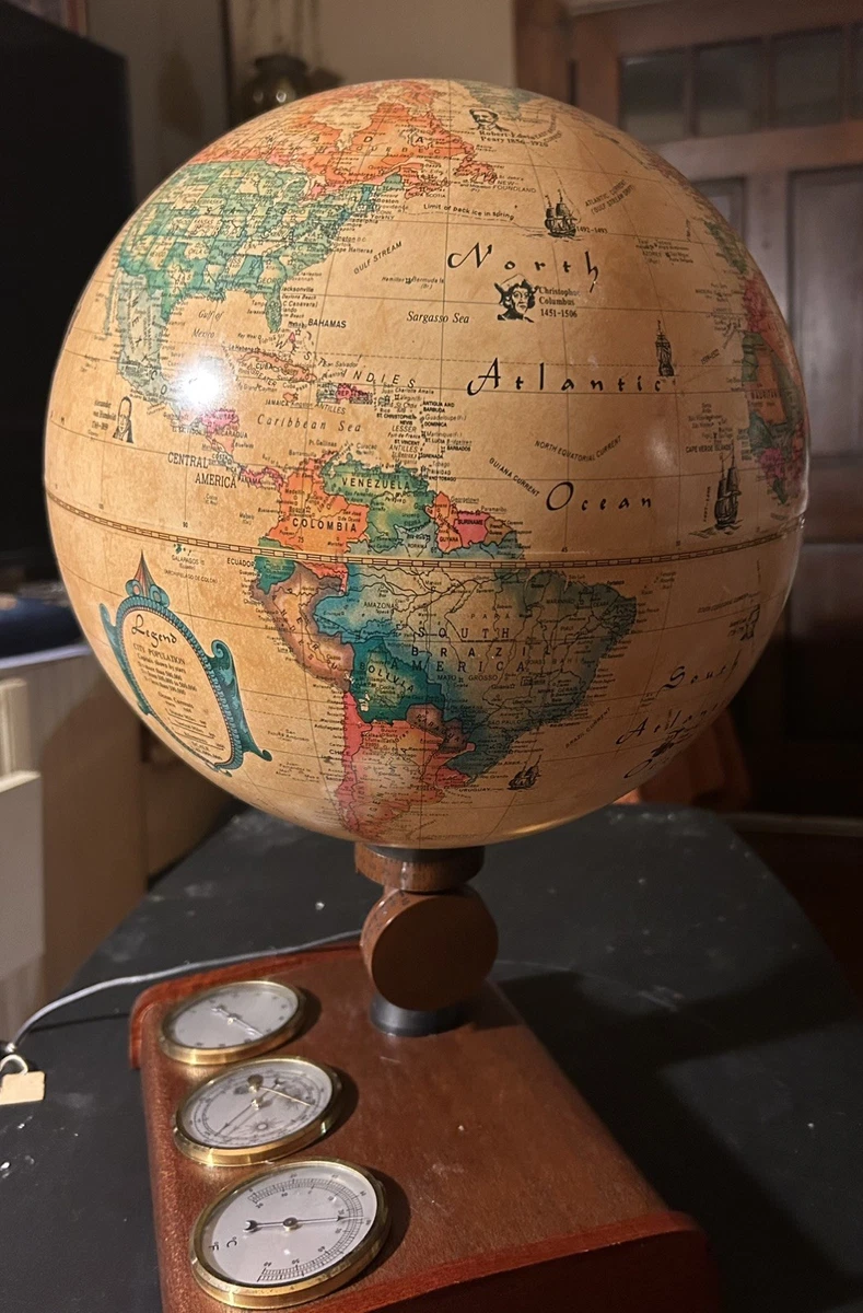 Nippon Sento Globe Lamp 昭和54年製 Preços baixos em Lâmpada Globo Mundial em Globos Antigos do Mundo