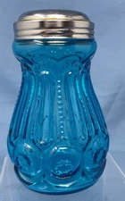 LE Smith MOON & STARS Sugar cheese shaker muffineer Blue no rust!