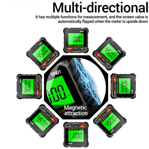 Digital Level Meter and Inclinometer with Clear LCD for Easy Angle Measurement - Picture 17 of 17