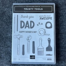 Trusty Tools Stampin Up Stamp Set With Partial Dies Missing Some