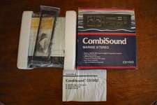 NOS CombiSound Marine Stereo CS1002 AM FM MPX Radio Cassette Boat