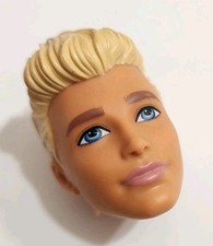 BARBIE KEN HEAD ONLY LIGHT BLONDE MOLDED HAIR FASHIONISTAS REPLACEMENT OOAK DOLL