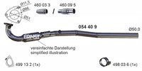 Abgasrohr Ernst 054409 FüR Zafira Astra Opel A05 GTC Family A04 Twintop Caravan