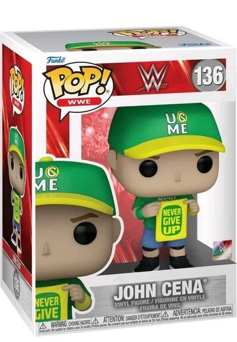 Funko POP! WWE: John Cena Never Give Up #136  Pop Vinyl Figure New Collection