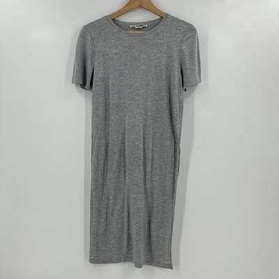 Acne Studios Obelia Tencel T-shirt Dress Womens S Gray Mini Indiesleaze Flaw