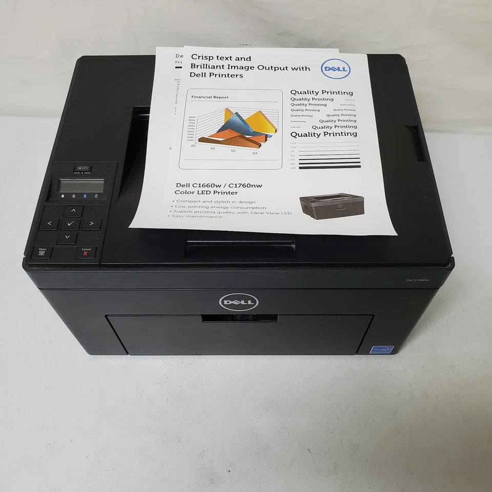 Dell C1660W Color Laser Printer Wireless Wi-Fi- See Info - Image 3 of 4
