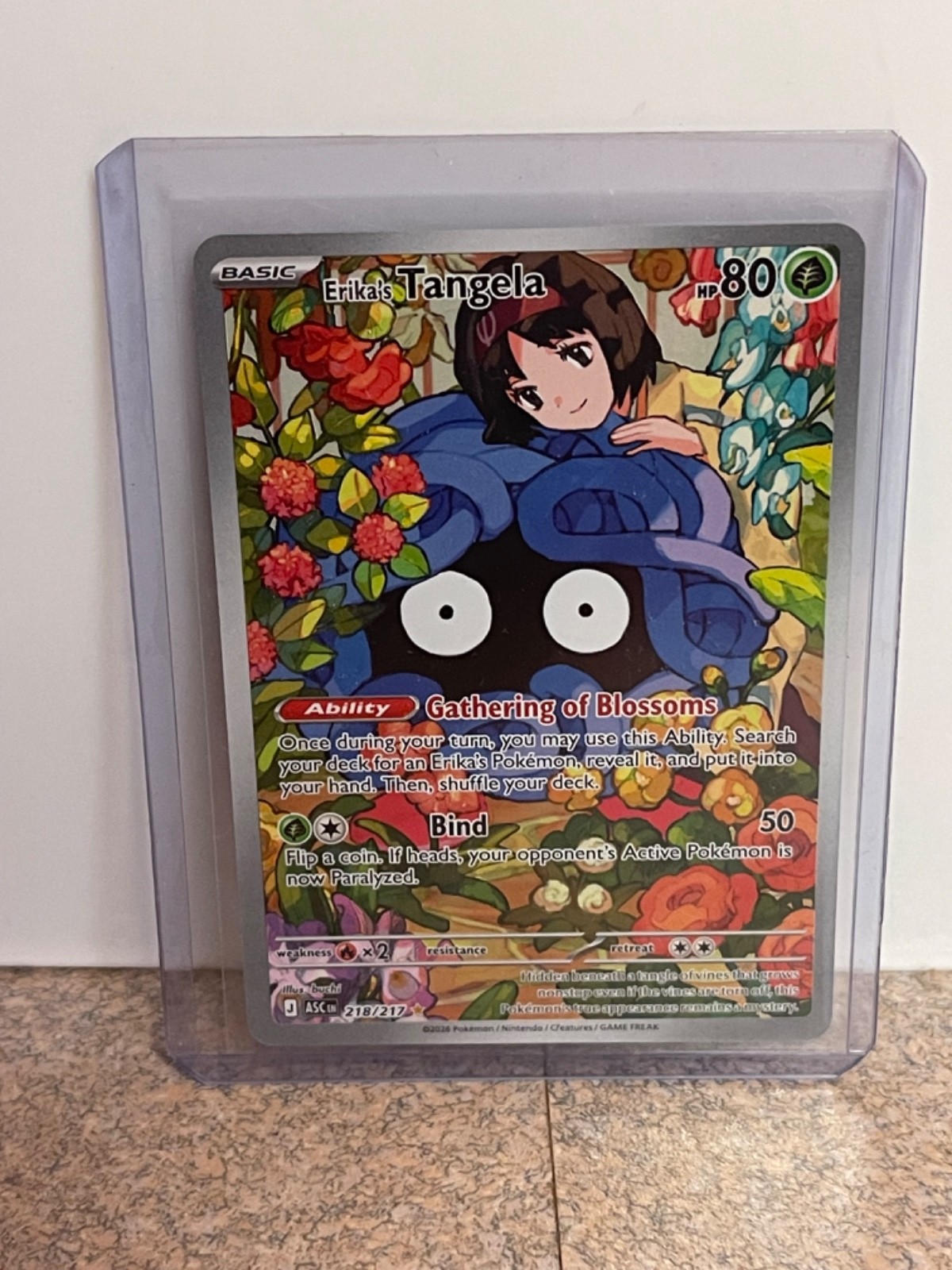 Pokemon TCG 2026 Erika's Tangela 218/217 Ascended Heroes IR 