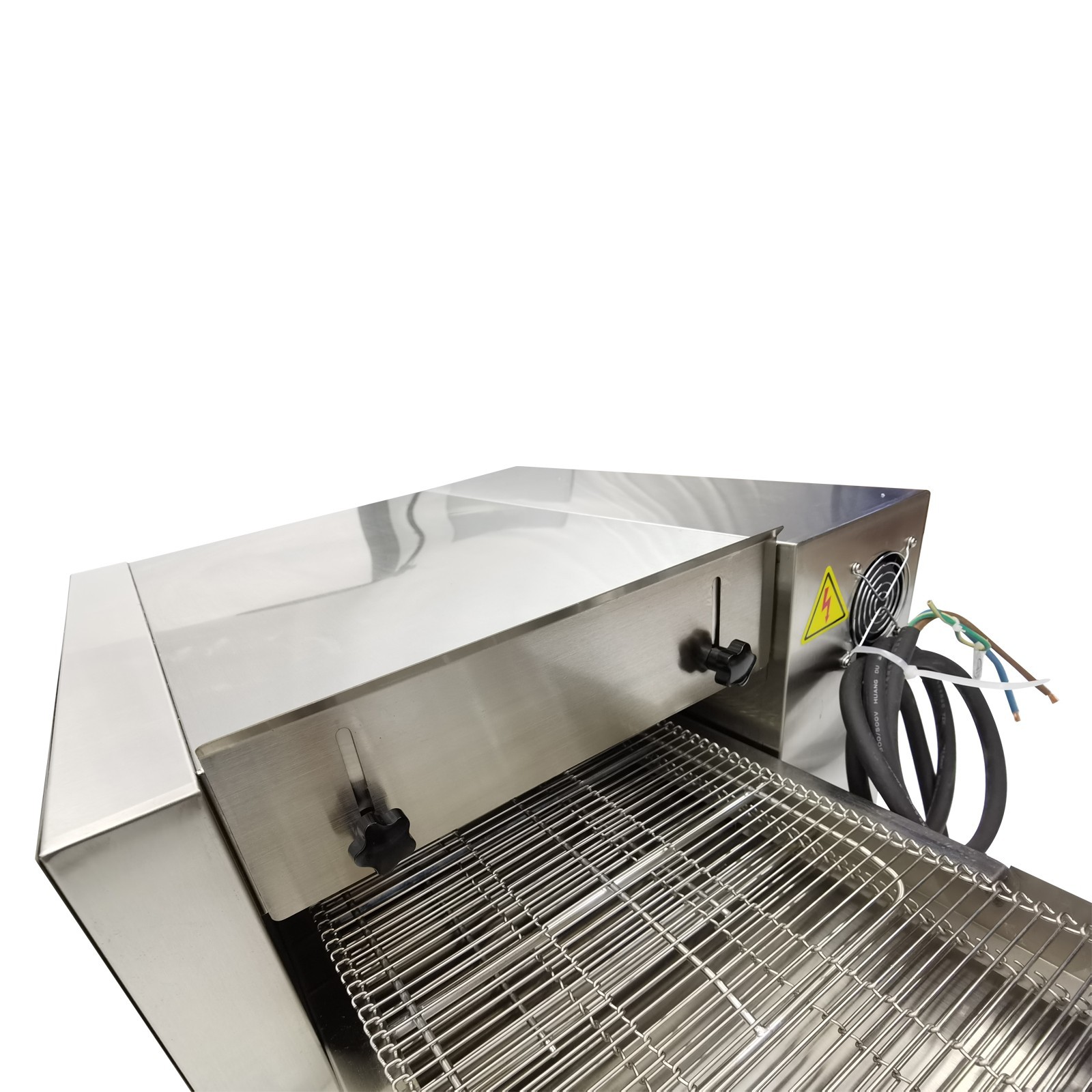 220V Electric Straight Tube Conveyor Pizza Oven Commercial Baking Oven 12"