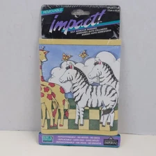 Impact Removable Retro 80s Safari Animal Wallpaper Border Zebra Giraffe 