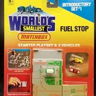 Matchbox World's Smallest Fuel Stop Playset 1990 Set #1 Vintage +2 Cars 🚗