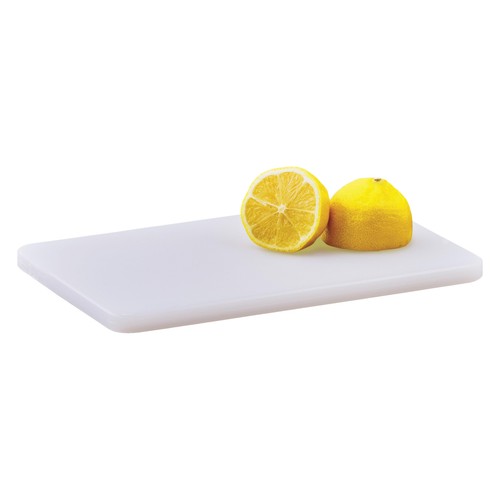 Winco Schwerlast Kunststoff Schneidebrett, 6" x 10" x 1/2", weiß - Bild 2 von 4