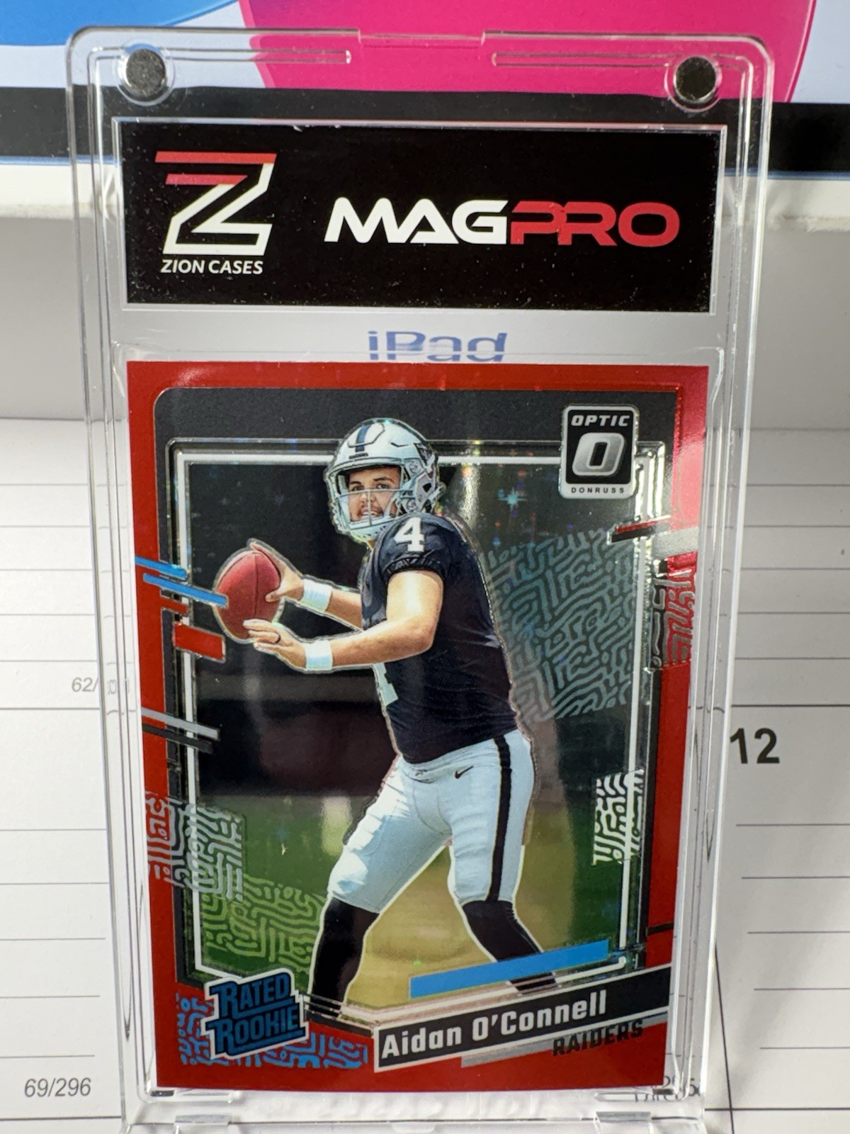 Aidan O'Connell Panini Donruss Optic 2023 Red Stars Case Hit Rated Rookie #258