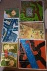 Lot Of 5 - Vintage Mixed Playmat Playset 1970s 1980s Marx Bravo Squad