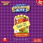 Elmer Fudd - Set 21 ⭐5 - Mono_poly_Go golden blitz_Sticker card