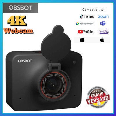 Obsbot Meet Webcam Webkamera 4K AI-Powered UHD 4K 3840x2160 Pixel  KI-Gesteuert