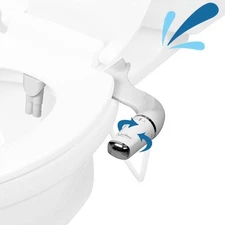 Bidet Attachment for Toilet - Ultra-Slim Left Handed Hygienic Bidet Attachmen...