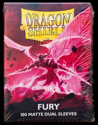Dragon Shield: Matte Dual Sleeves - Fury (100ct) Red Standard Size