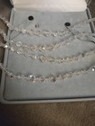 Vintage Four 4 Strand Aurora Borealis AB Crystal Faceted Graduated Necklace — photo 4