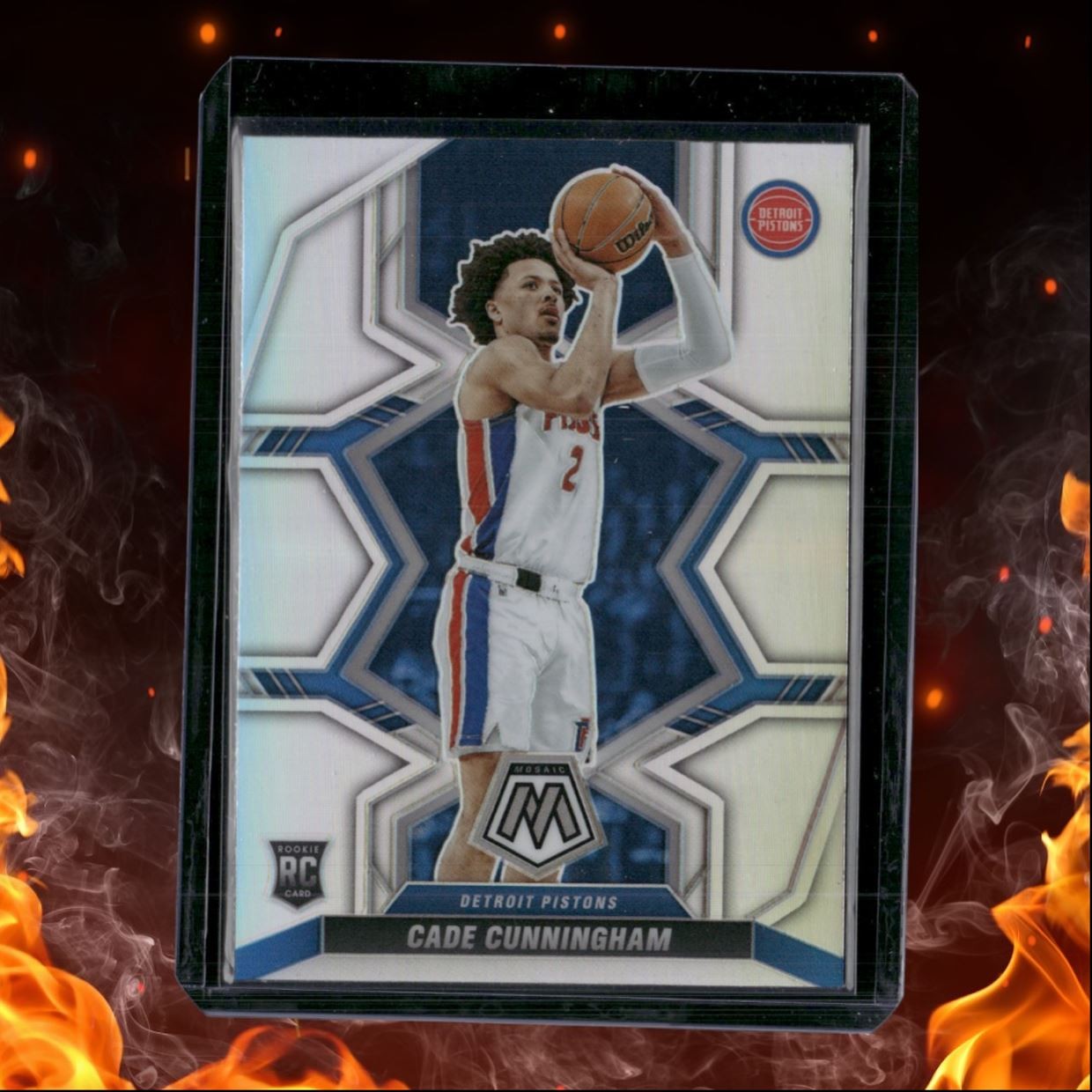 2021-22 Panini Mosaic Cade Cunningham Silver Rookie #203