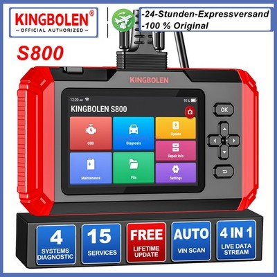 2026 KINGBOLEN S800 Profi KFZ Diagnosegerät Auto OBD2 Scanner TPMS EPB SAS ABS