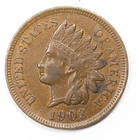 1903 Indian Head Penny Extremely Fine (XF) Spots