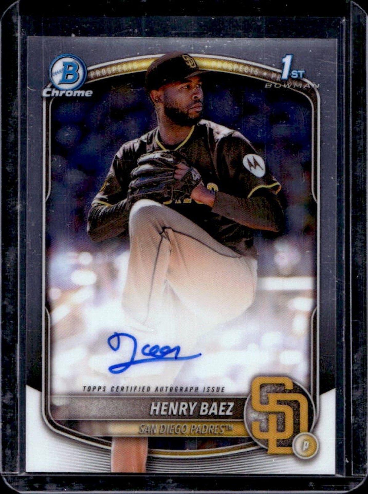 2025 Bowman Chrome Henry Baez Auto 1st #CPA-HBA Padres