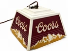 Vintage 1985 Coors Beer Hanging Pool Table Light Rocky Mountains Bar Sign WORKS