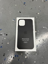 Genuine Apple iPhone 12 Mini Silicone Case with MagSafe  Black  NEW-Sealed OEM