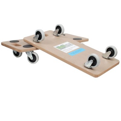 Möbelroller Umzugshelfer Rollbrett 200kg  2er Set helle Rollen für Echtholzböden