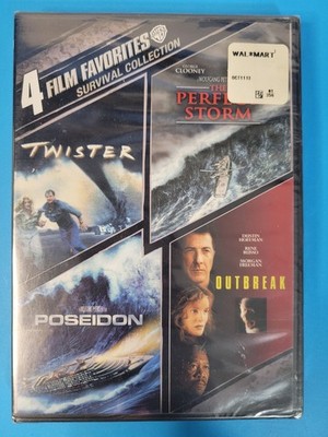 4-Film Survival Collection DVD NEW Twister Perfect Storm Poseidon Outbreak