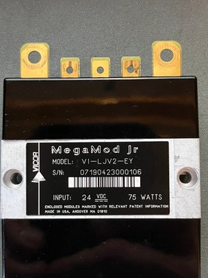Vicor MegaMod Jr  DC - DC converter 24v to 15V 50Watts Tinned Copper Heatsink