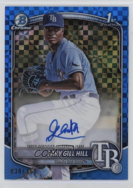 2025 Bowman Chrome Prospect Blue X-Fractor /150 Gary Gill Hill #CPA-GG Auto 8zr