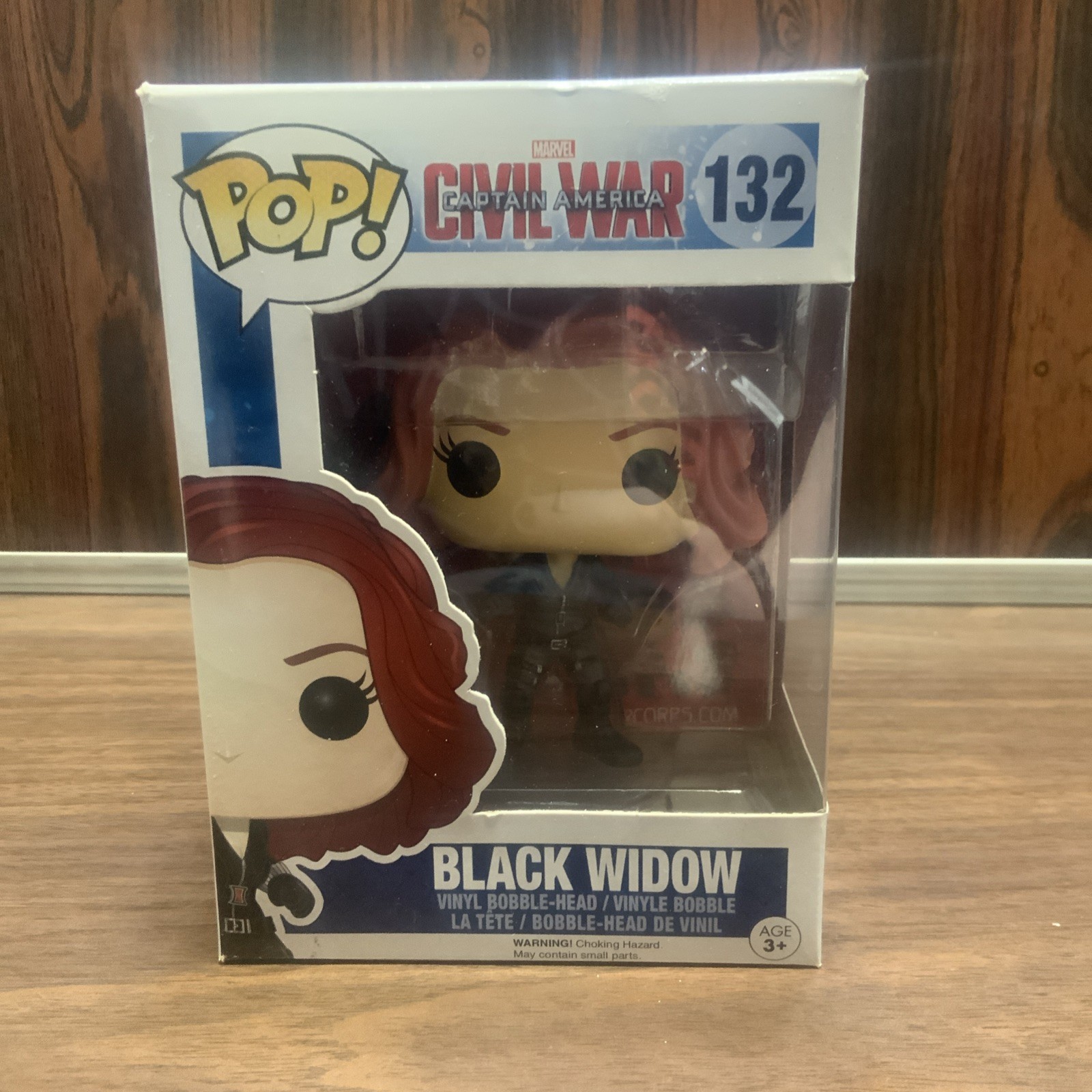 Funko Pop! Marvel Captain America: Civil War Black Widow #132 Vinyl Bobble-Head