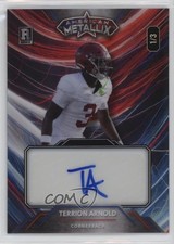 2023 American Metallix Pro-Look Football WildLight 1/3 Terrion Arnold Auto go9