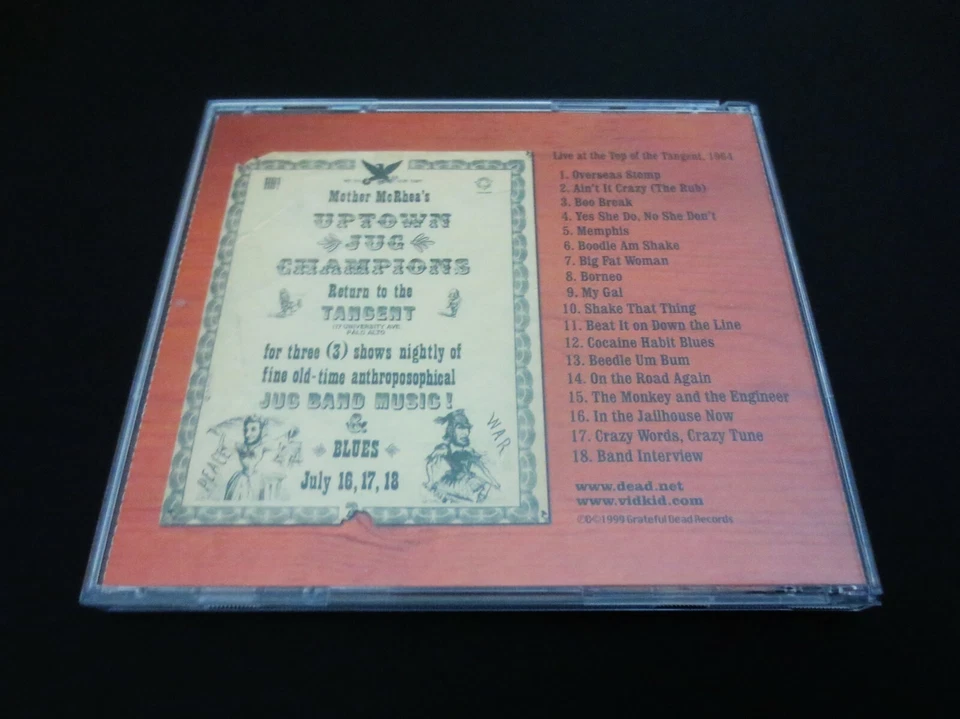 Grateful Dead Mother McCree's Uptown Jug Champions CD 1964 Bob Weir Jerry Garcia - Image 2 of 4
