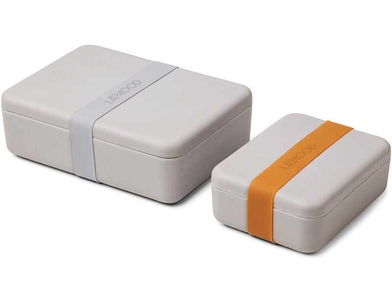 JUEGO LONCHERA MADERA BAMBÚ DUMBO GRIS