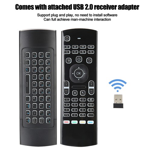 6‑Axis Backlight 2.4G Wireless Dual Side Keyboard Infrared Sensor Remote Con Fit - Picture 2 of 19