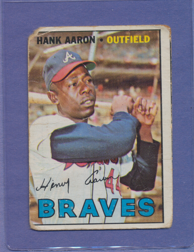 1967 Topps Hank Aaron #250 HOF Atlanta Braves LOW GRADE | eBay