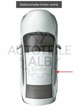 VW FOX 2005-2011 Seitenscheibe hinten rechts GRÜN SOLAR