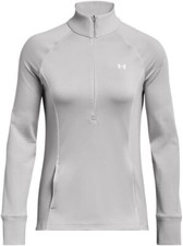 Under Armour Women's XL UA Train CW 1/2 Zip Pullover in Mod Gray/White