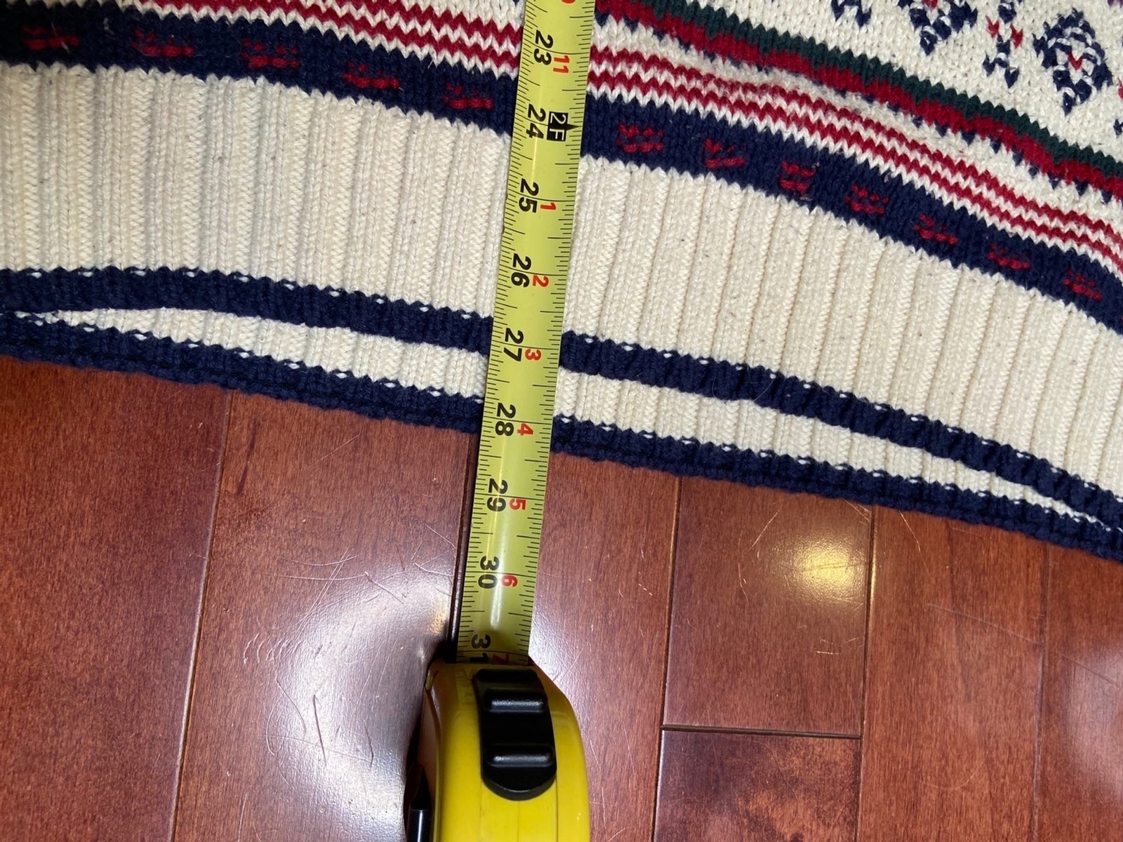 Vintage Multi Patterned Knitted Jumper Sweater 80… - image 8