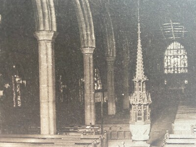 Halifax Postkarte Pfarrkirche Innenraum West Yorkshire Ryley's Serie unbenutzt