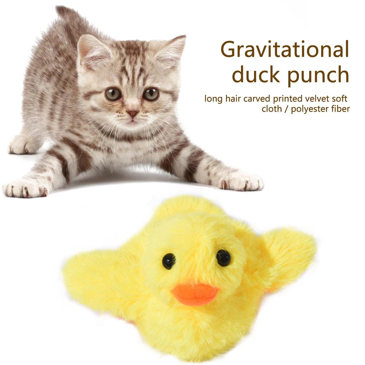 Plush Duck Toy Pets Fun Mental Physical Exercise Game Supply for