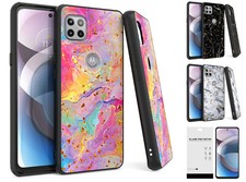 For Motorola Moto One 5G Ace / Moto G 5G XT2113 2021 Marble GLT Case Cover TG